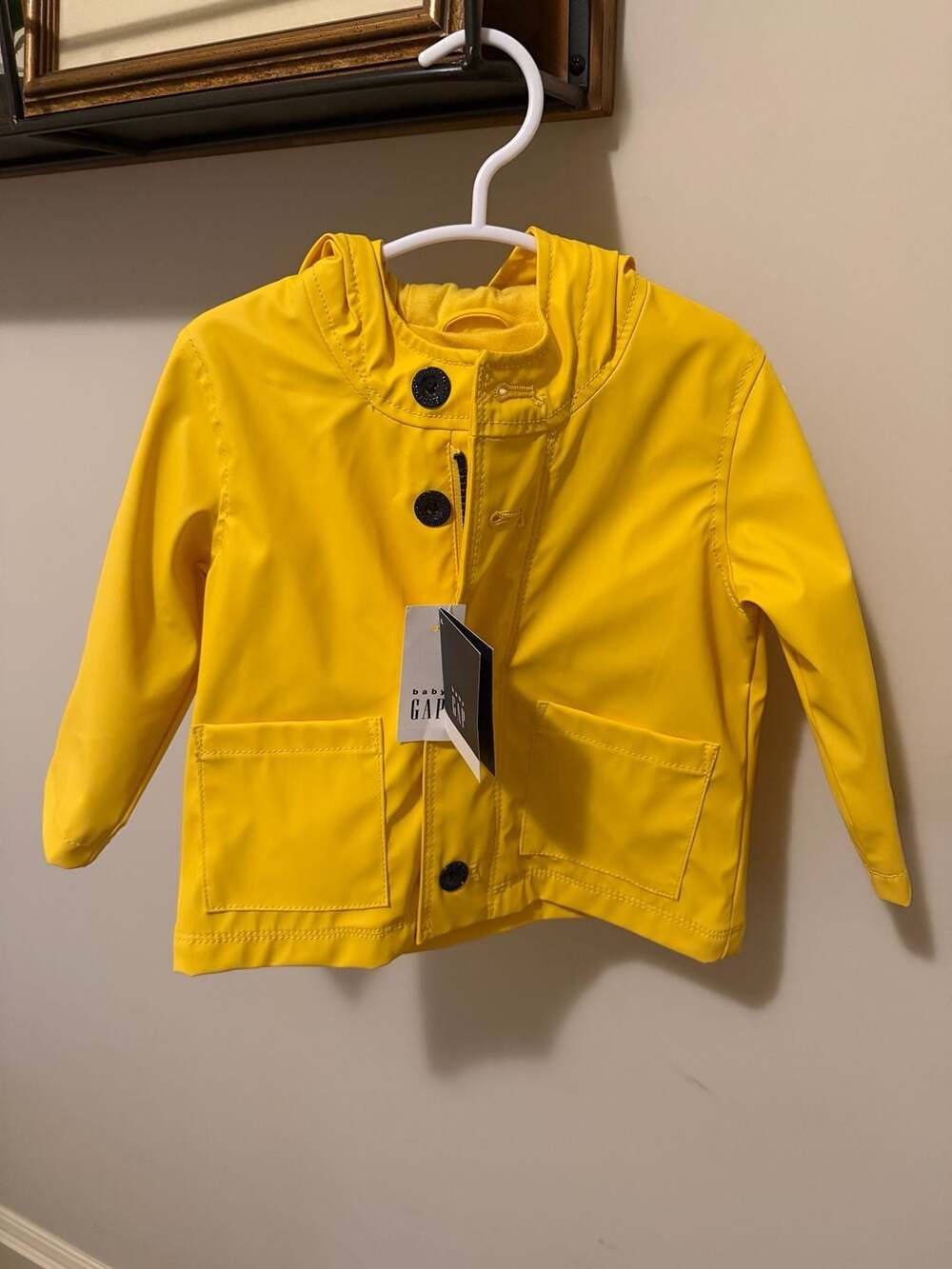 Baby Gap Yellow Raincoat Size 12-18 Months New